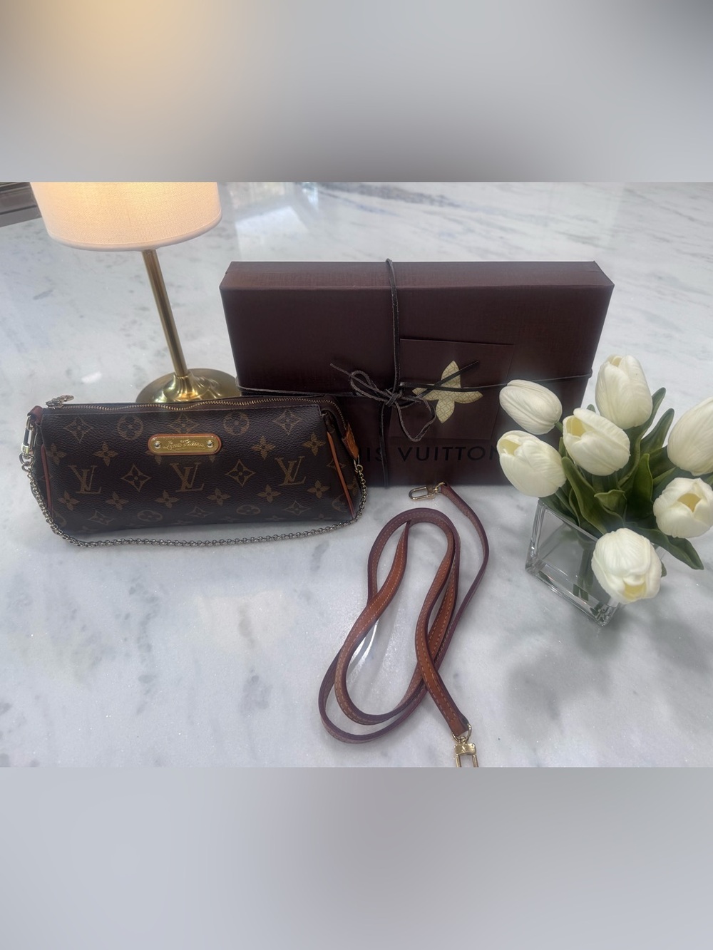 Louis Vuitton EVA Crossbody in monogram